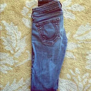 True Religion Low Rise Skinny Jeans 26